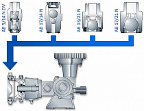 Различные типы присоединительной арматуры для насоса дозатора DOSEURO